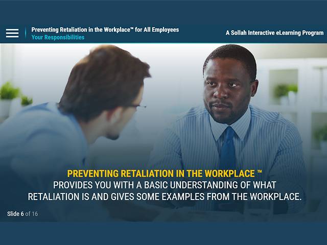 Preventing Retaliation in the Workplace: Recognize. Respond. Resolve.™ (All Employees)
