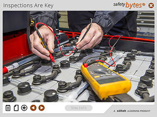 <mark>Safety</mark>Bytes® Forklift <mark>Safety</mark>: Operational Inspection for Battery-Powered Engines