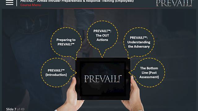 PREVAIL!® Armed Intruder Preparedness & Response Training (Employee - Premium)