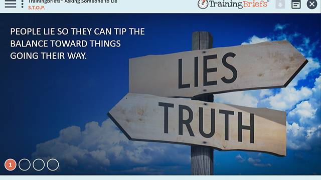 TrainingBriefs® Asking Someone to Lie