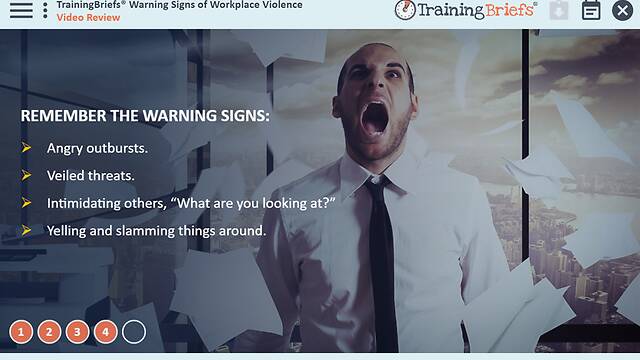 TrainingBriefs® Warning Signs of Workplace Violence