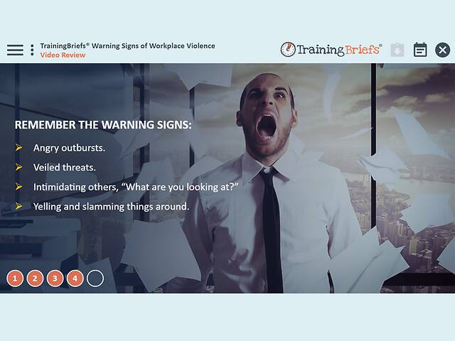 TrainingBriefs® Warning Signs of Workplace Violence
