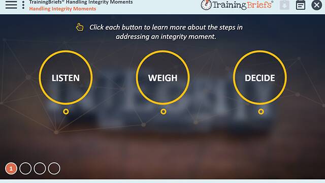 TrainingBriefs® Handling Integrity Moments
