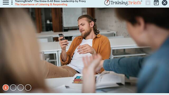 TrainingBriefs® The Know-It-All Boss: <mark>Leadership</mark> by Proxy