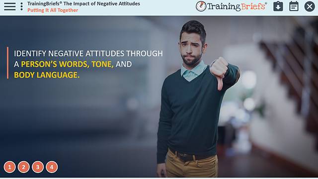 TrainingBriefs® The Impact of Negative Attitudes