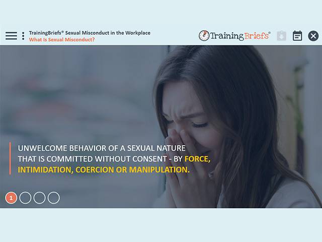 TrainingBriefs® Sexual Misconduct in the Workplace