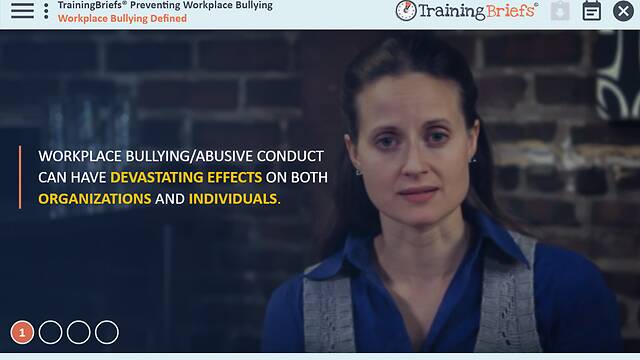 TrainingBriefs® Preventing Workplace Bullying