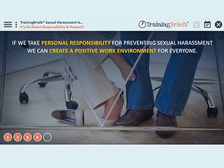 TrainingBriefs® Sexual <mark>Harassment</mark> Is...