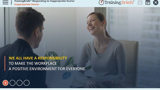 TrainingBriefs® Responding to Inappropriate Humor