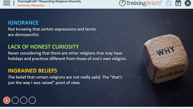 TrainingBriefs® - Respecting Religious Diversity