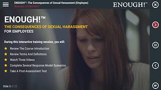 ENOUGH!™: The Consequences of Sexual Harassment (for Employees)