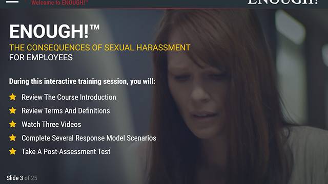 ENOUGH!™: The Consequences of Sexual Harassment (for <mark>Employees</mark>)