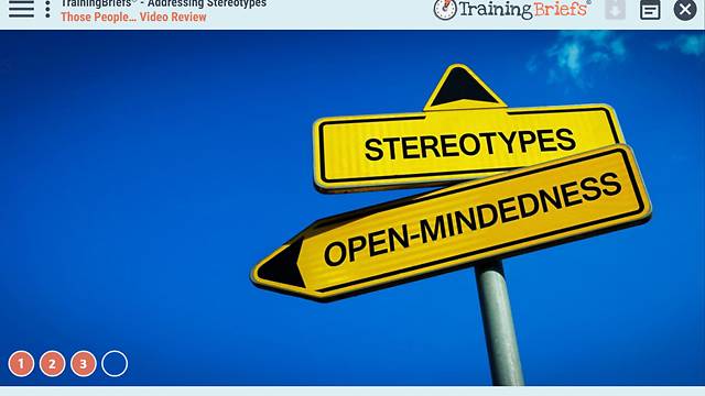 TrainingBriefs® Addressing Stereotypes
