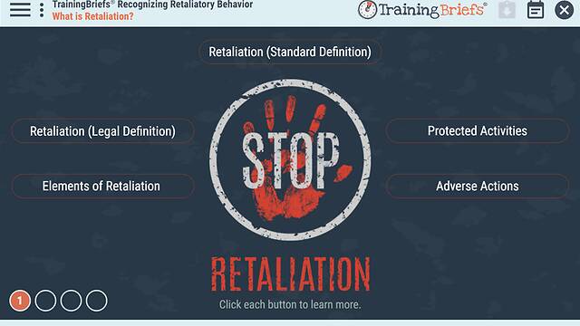 TrainingBriefs® Recognizing Retaliatory Behavior