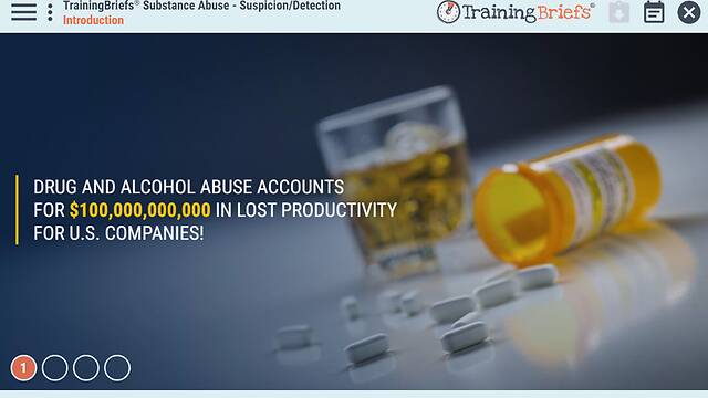 TrainingBriefs® Substance Abuse - Suspicion/Detection