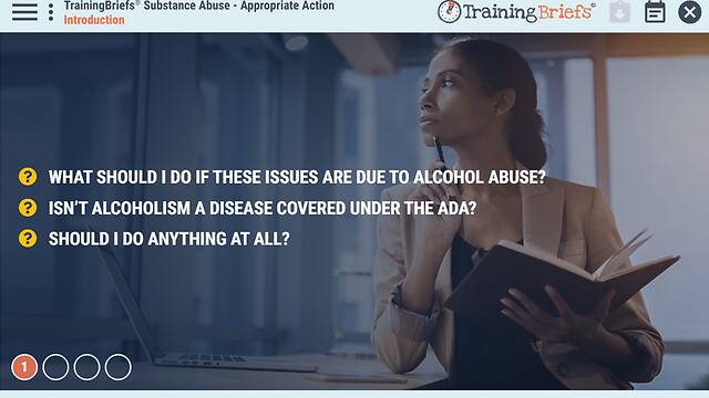 TrainingBriefs® <mark>Substance Abuse</mark> - Appropriate Action