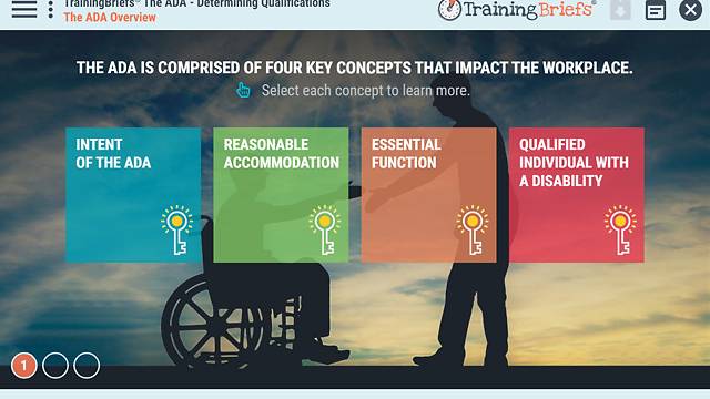 TrainingBriefs® The ADA - Determining Qualifications
