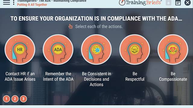 TrainingBriefs® The ADA - Maintaining <mark>Compliance</mark>