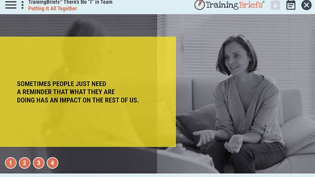 TrainingBriefs® There’s No “I” in Team