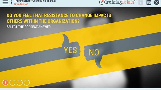 TrainingBriefs® Change? No Thanks!