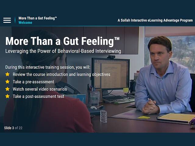More Than a Gut Feeling™: Leveraging the Power of Behavior-Based Interviewing